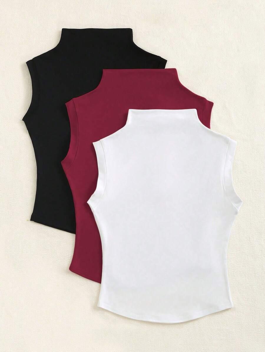 TOP GŁADKI 3-PACK