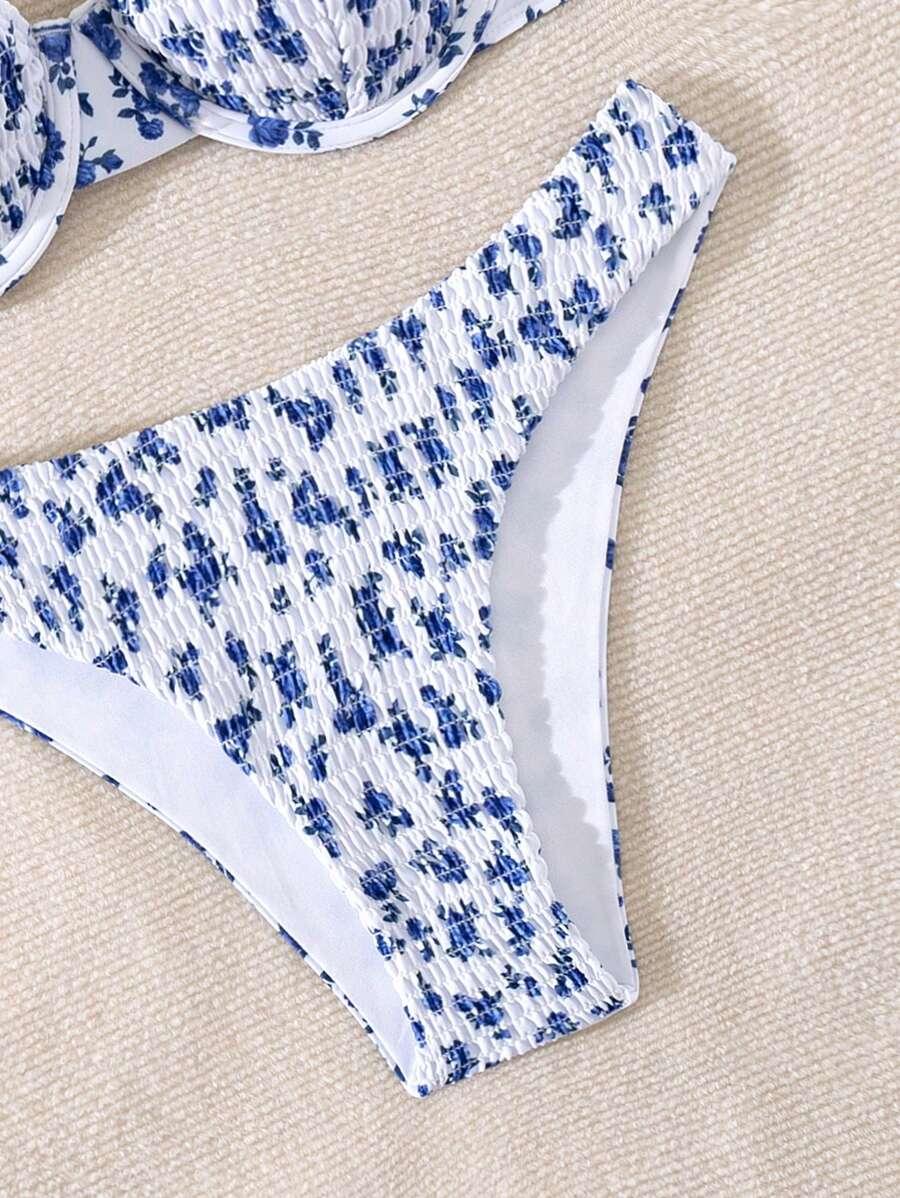 dół od bikini kwiaty