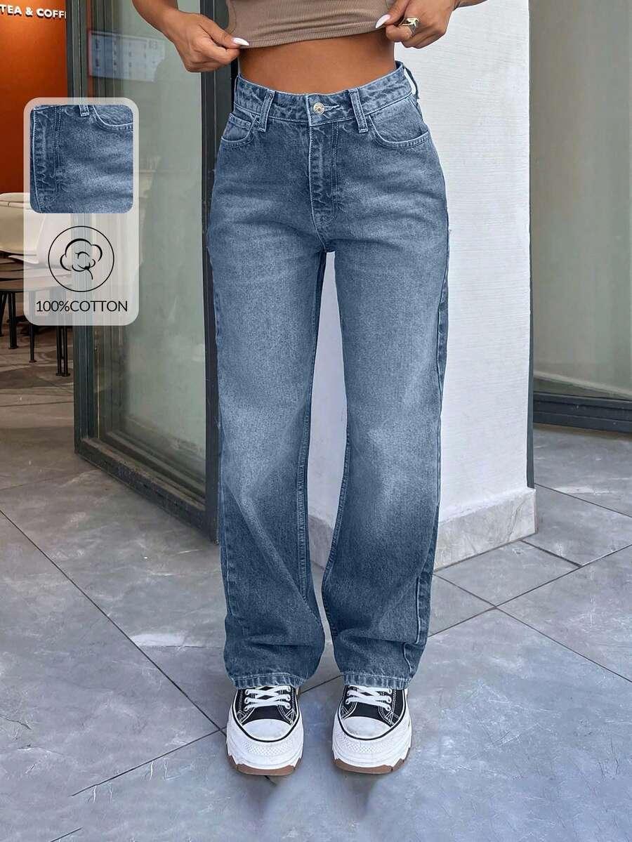 NIEBIESKIE SPODNIE JEANS