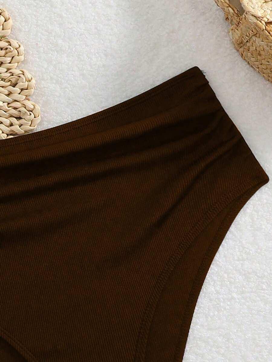 brązowy dół od bikini