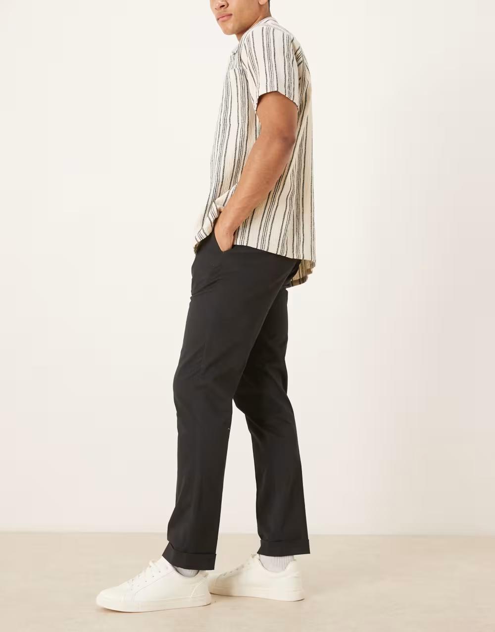 CZARNE SPODNIE SLIM