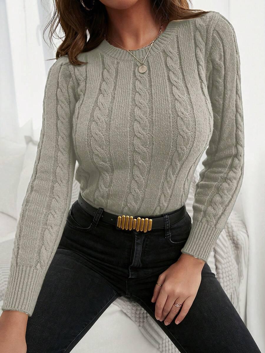 BEŻOWY SWETER SPLOT