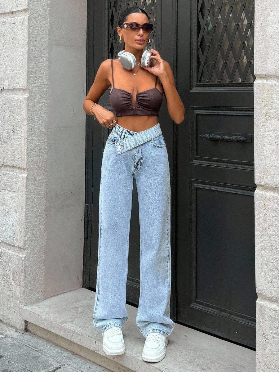 NIEBIESKIE SPODNIE JEANS