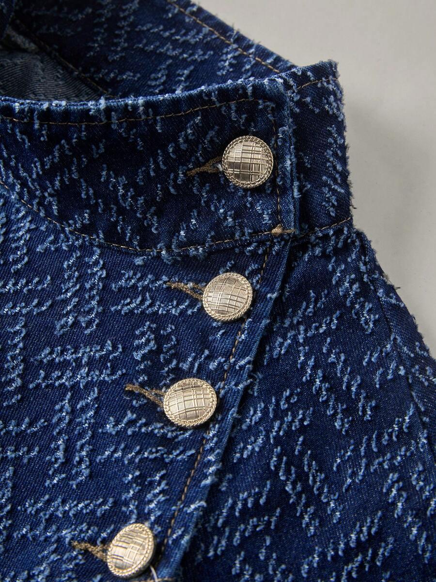 PONCZO JEANS WIĄZANIE