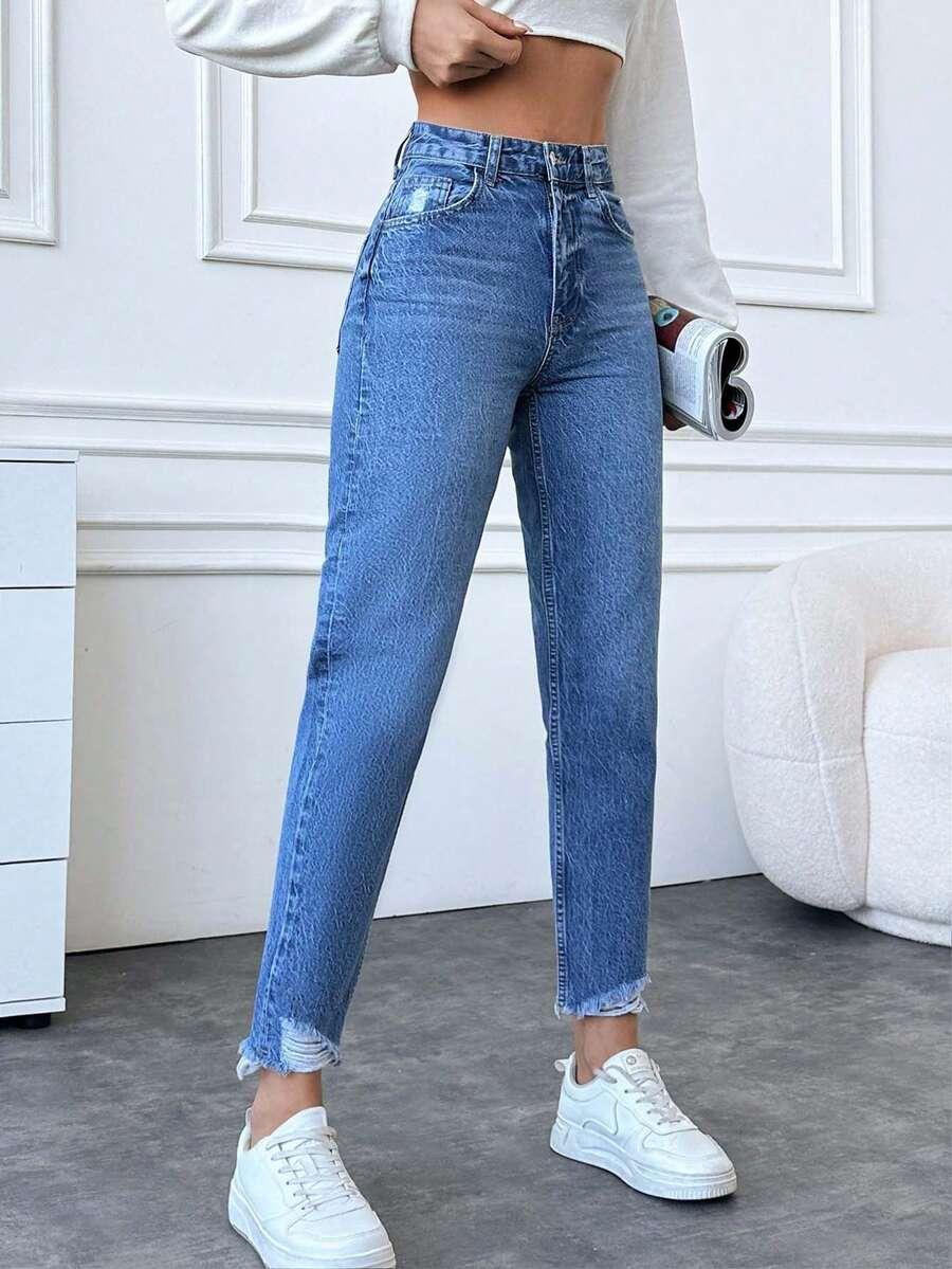 NIEBIESKIE JEANSY KIESZENIE