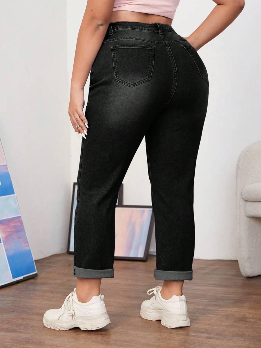 czarne spodnie jeans