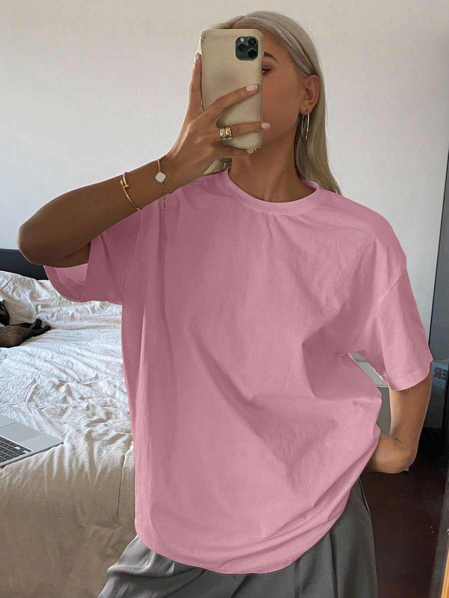 RÓŻOWY T-SHIRT BASIC