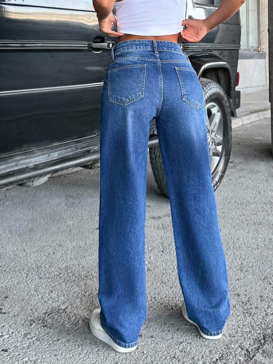 NIEBIESKIE SPODNIE JEANS