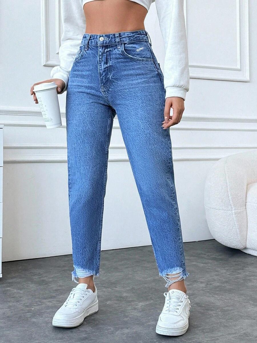 NIEBIESKIE SPODNIE JEANS
