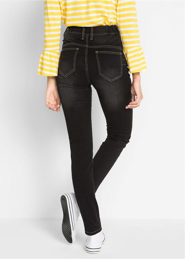 CZARNE SPODNIE JEANS