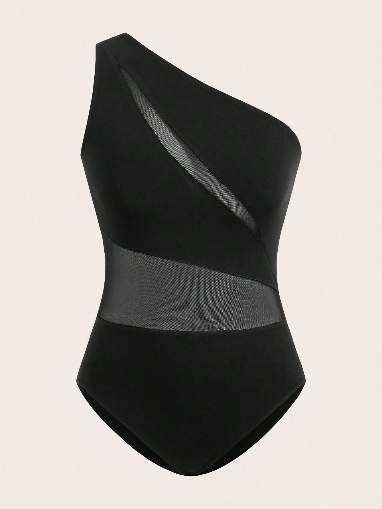CZARNE ASYMETRYCZNE BODY SIATKA