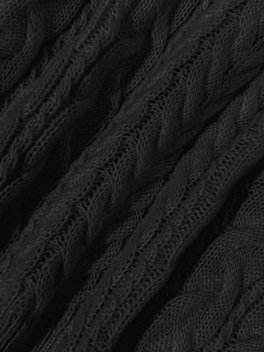 czarny sweter v-neck