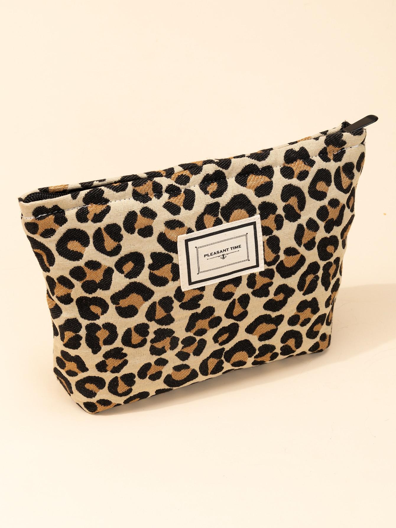 kosmetyczka zamek animal print