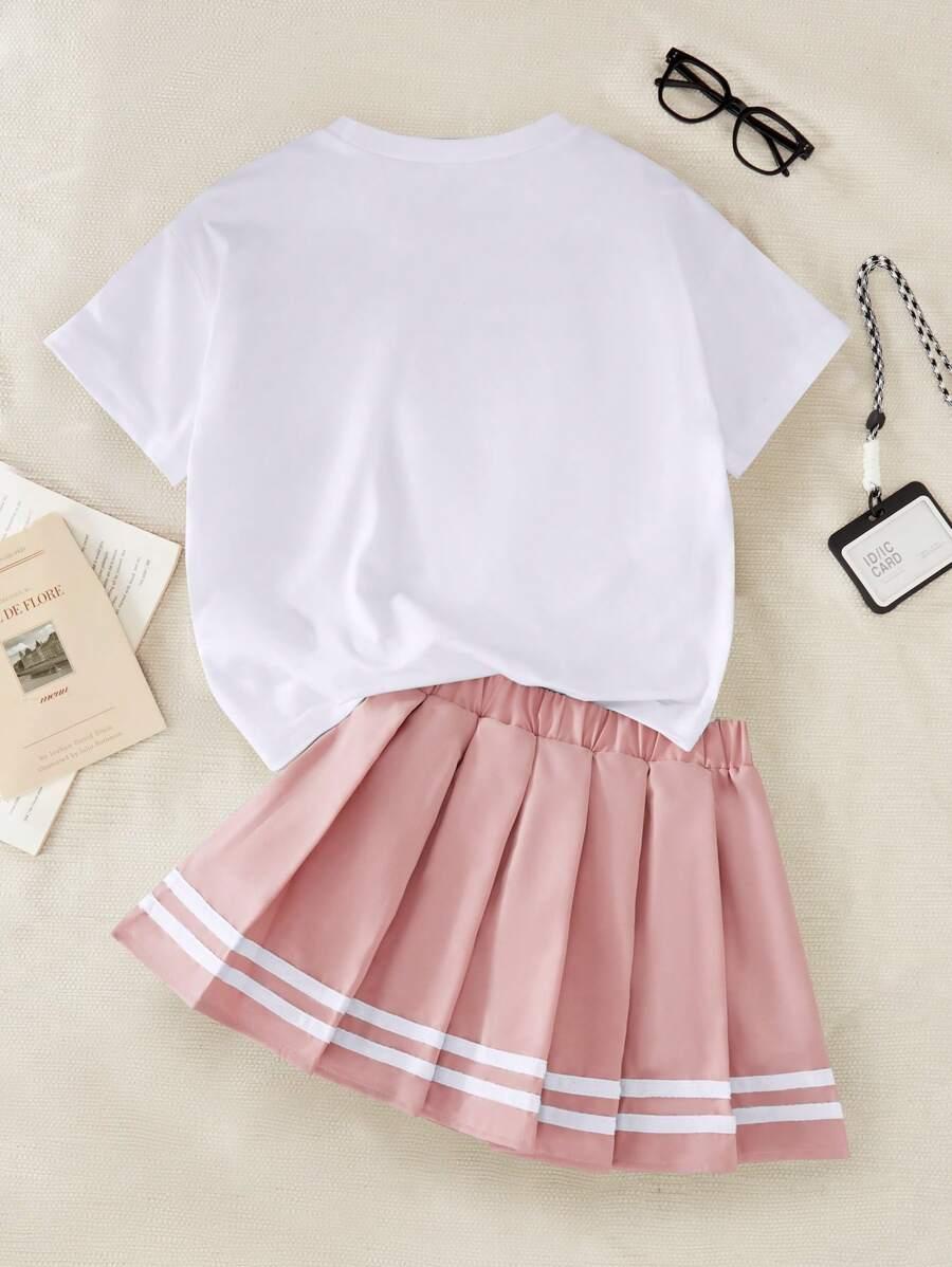 biały t-shirt nadruk