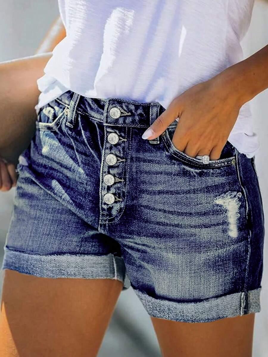 krótkie spodenki jeans
