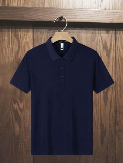 GRANATOWA KOSZULKA POLO 