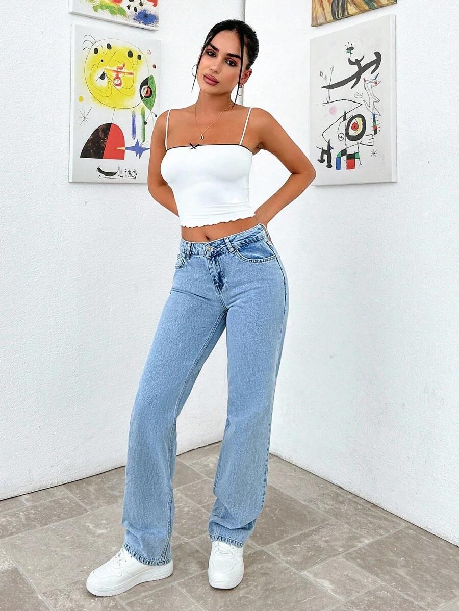NIEBIESKIE SPODNIE JEANS 