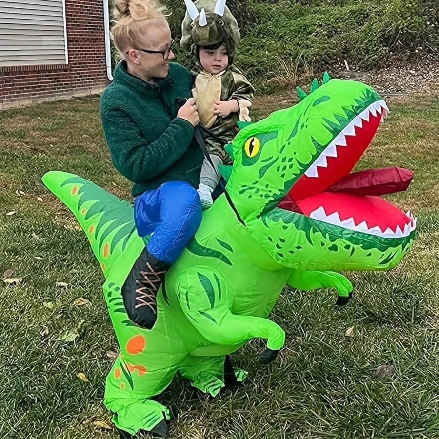 dmuchane przebranie dinozaur
