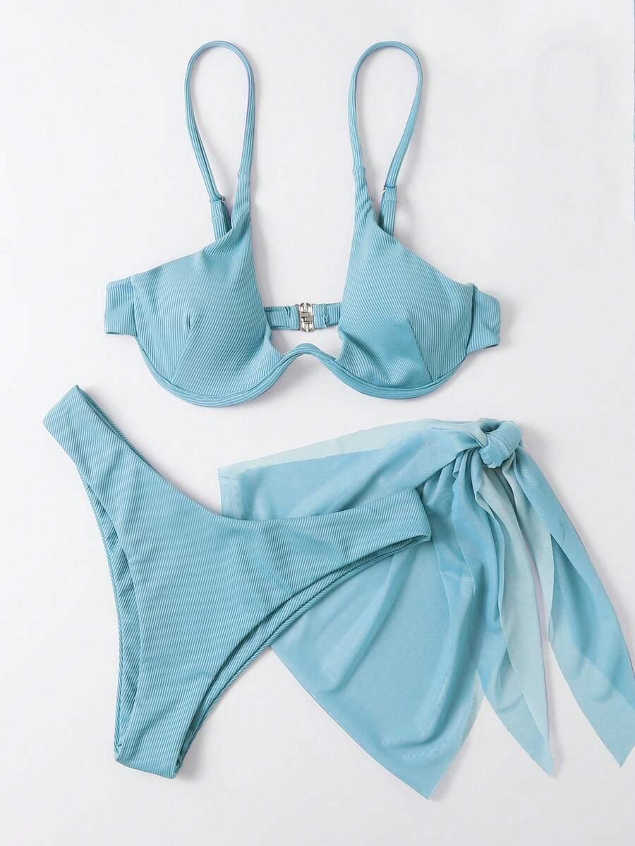 komplet bikini spódnica