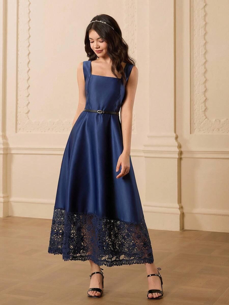 elegancka sukienka z koronką