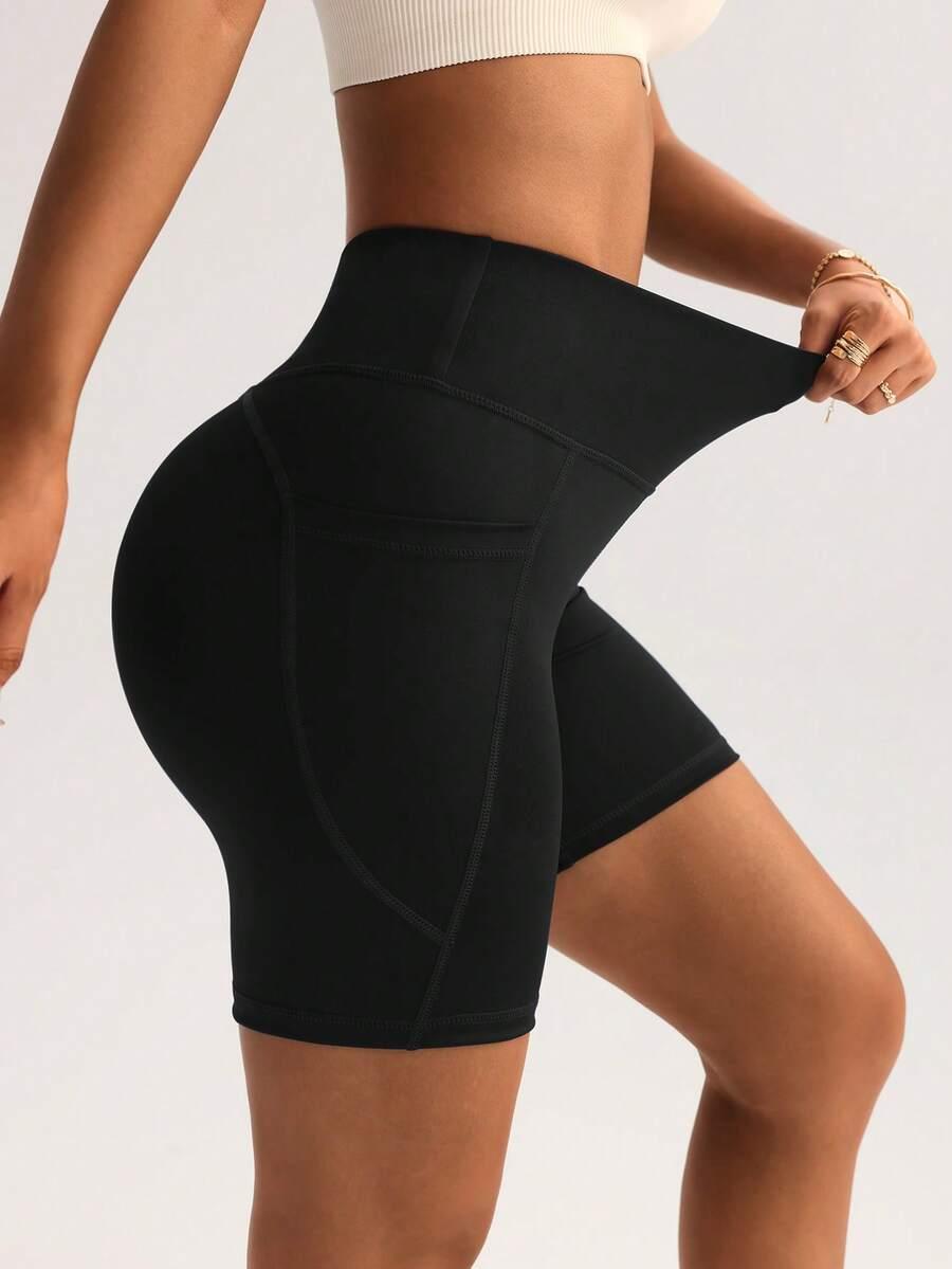 CZARNE KRÓTKIE LEGGINSY