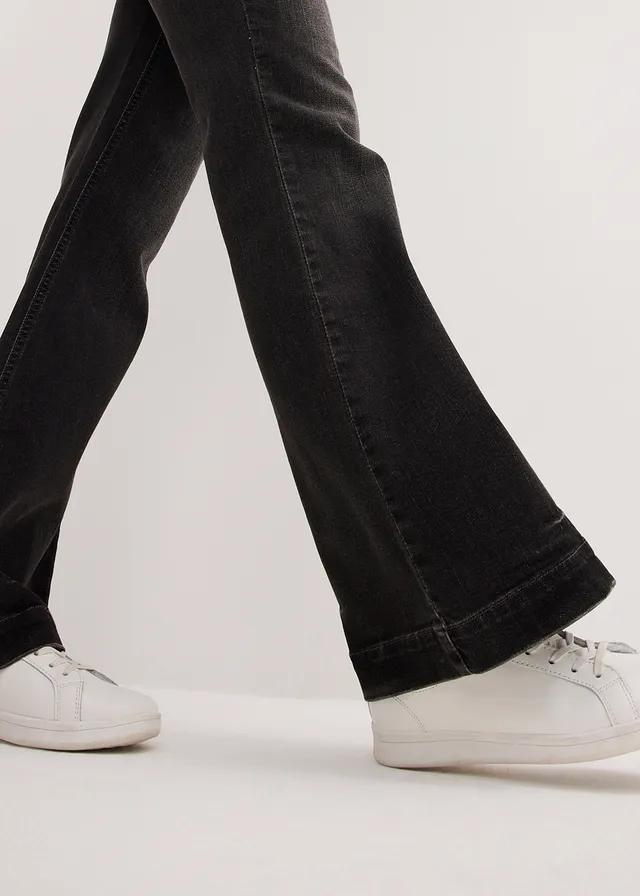 CZARNE SPODNIE JEANS WYSOKI STAN 