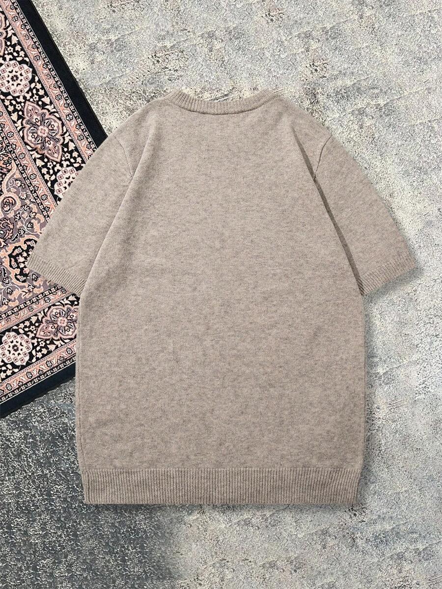 T-shirt okrągły dekolt 