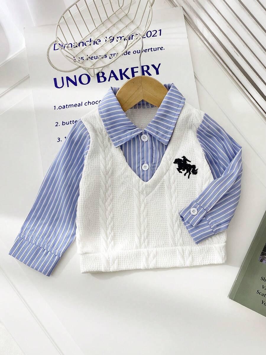sweter koszula łączenie