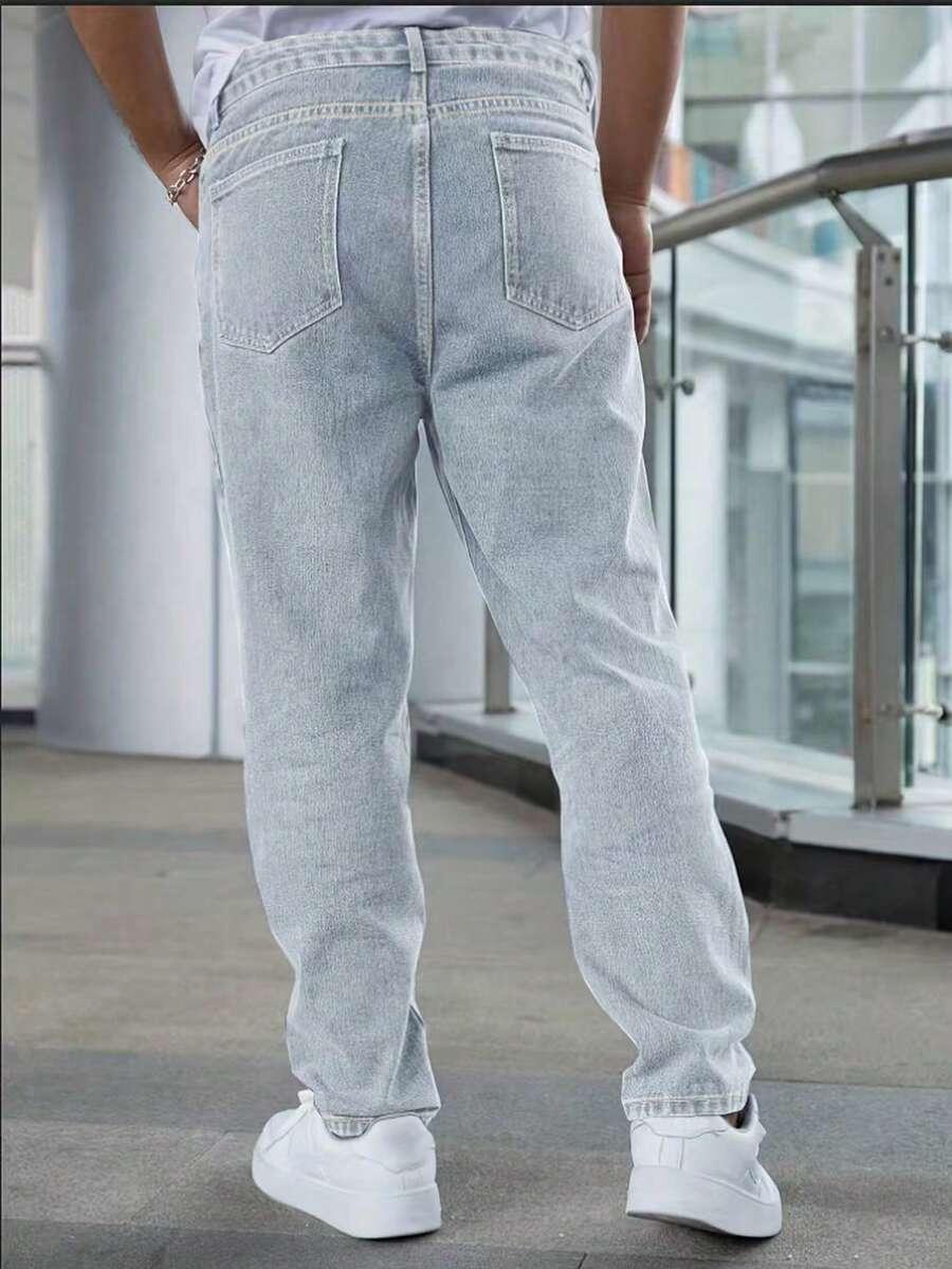 niebieskie jeansy kieszenie 