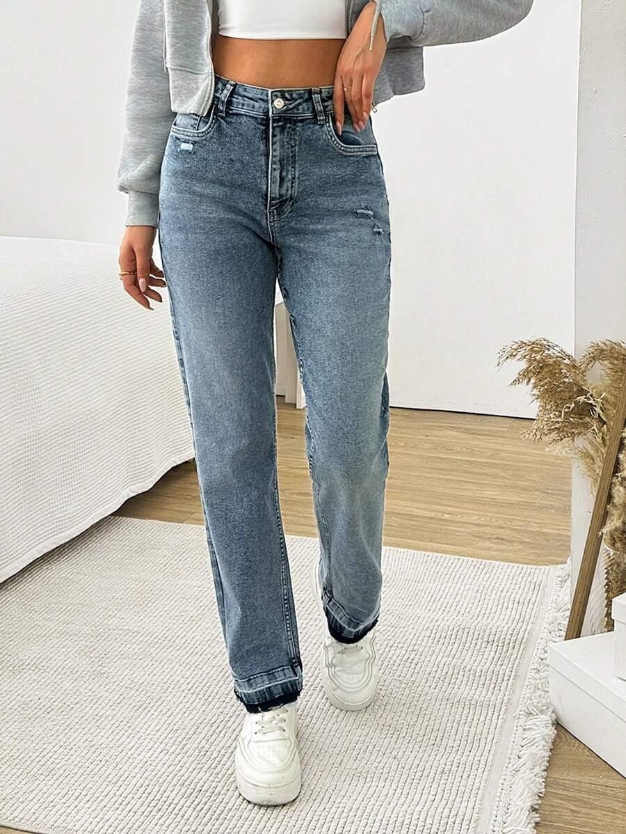 JEANSY DAMSKIE MOM JEANS WYSOKI STAN