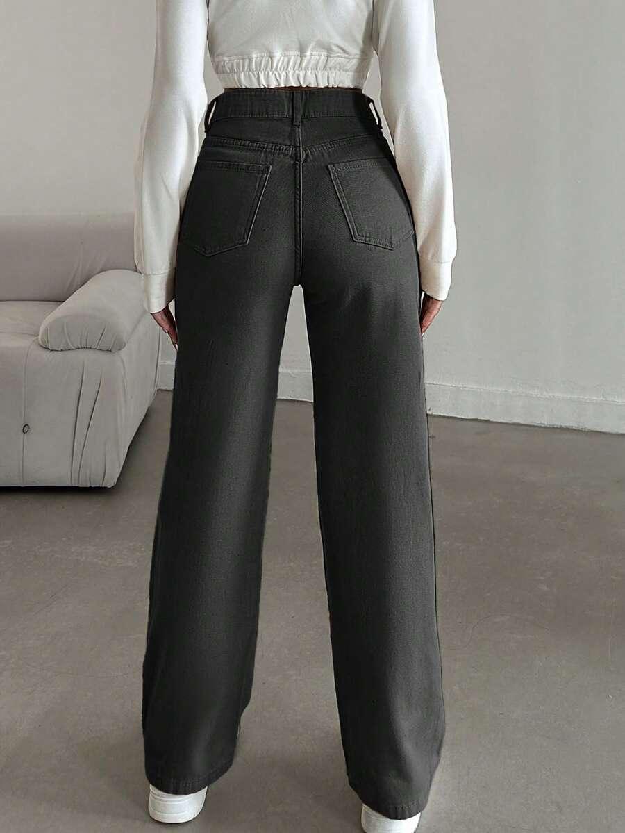 SPODNIE JEANS PROSTA NOGAWKA