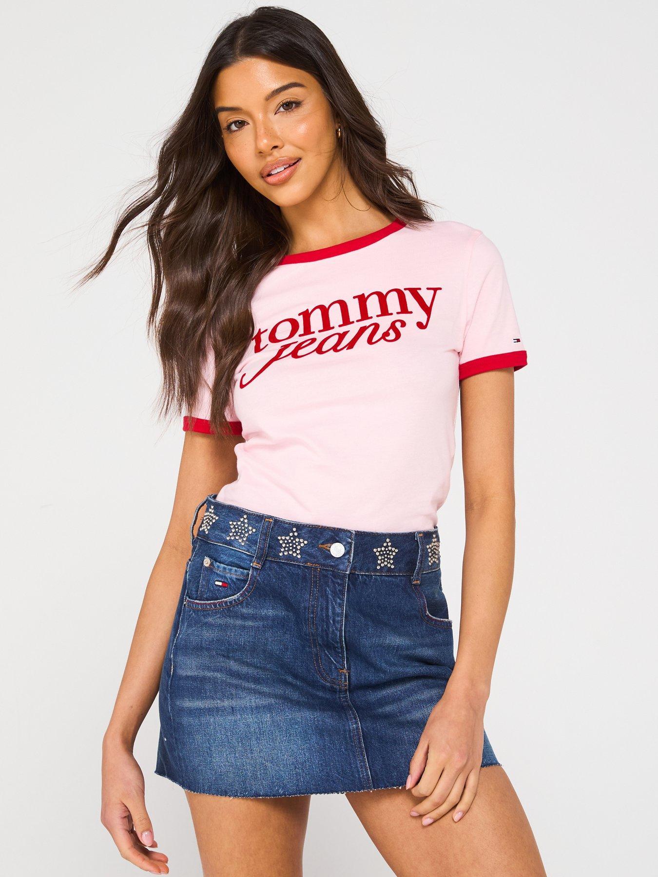 TOMMY JEANS JEANSOWA SPÓDNICA MINI DW0DW19875