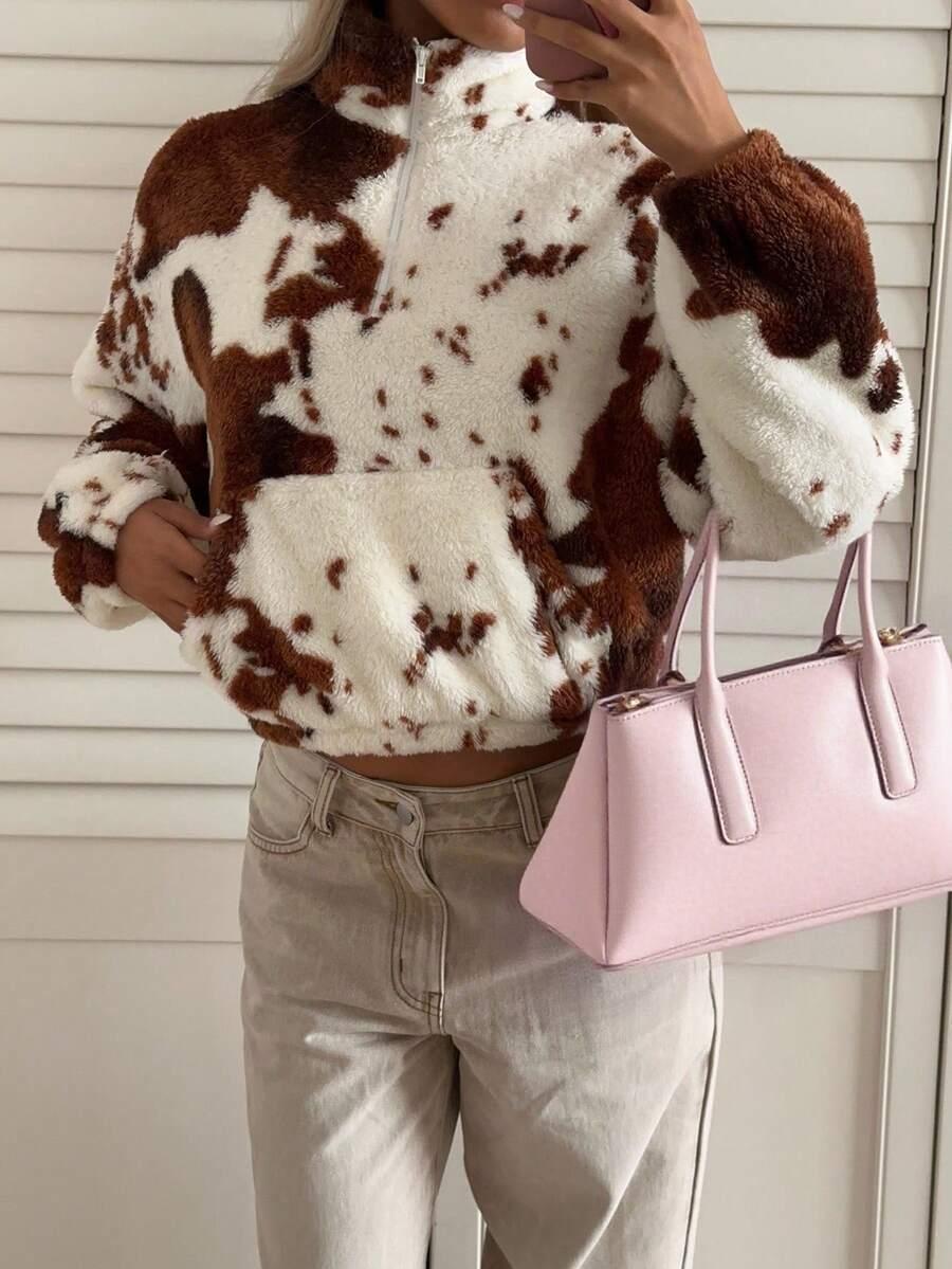 BLUZA ZAMEK ANIMAL PRINT