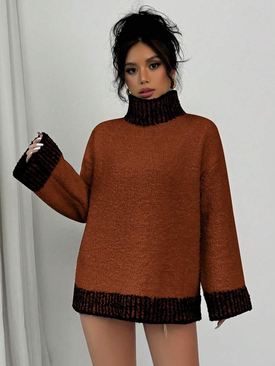 SWETER DAMSKI Z GOLFEM 