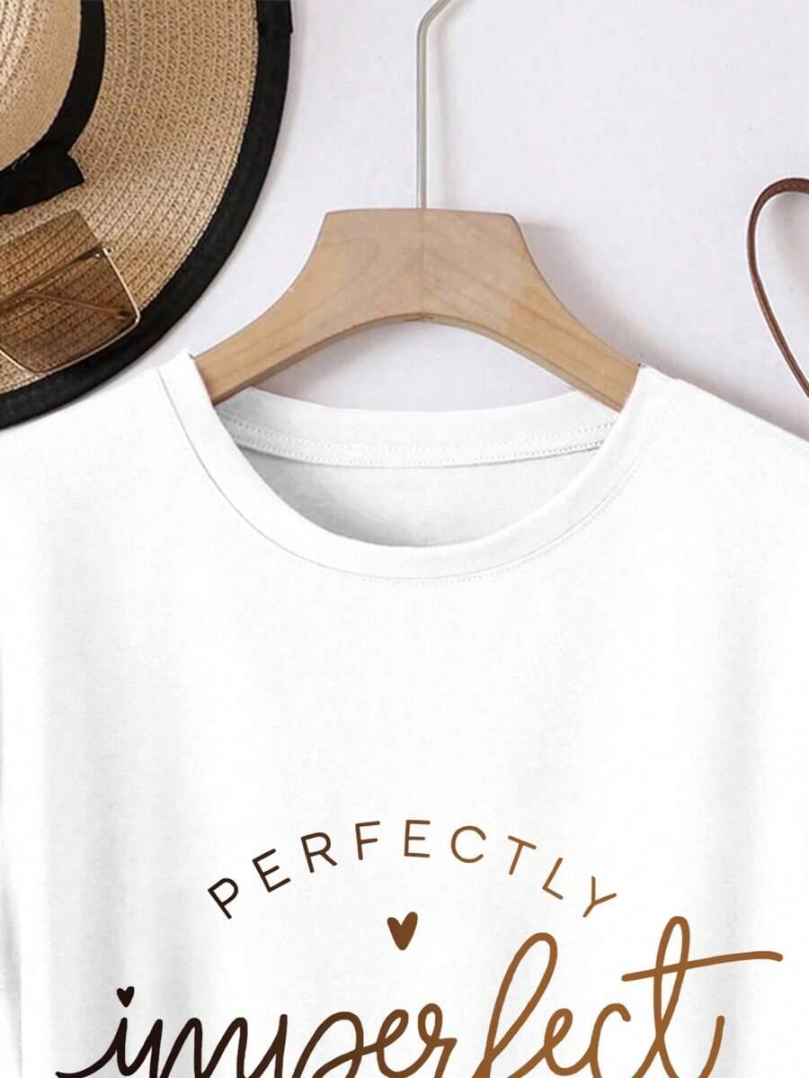 BIAŁY T-SHIRT NAPISY