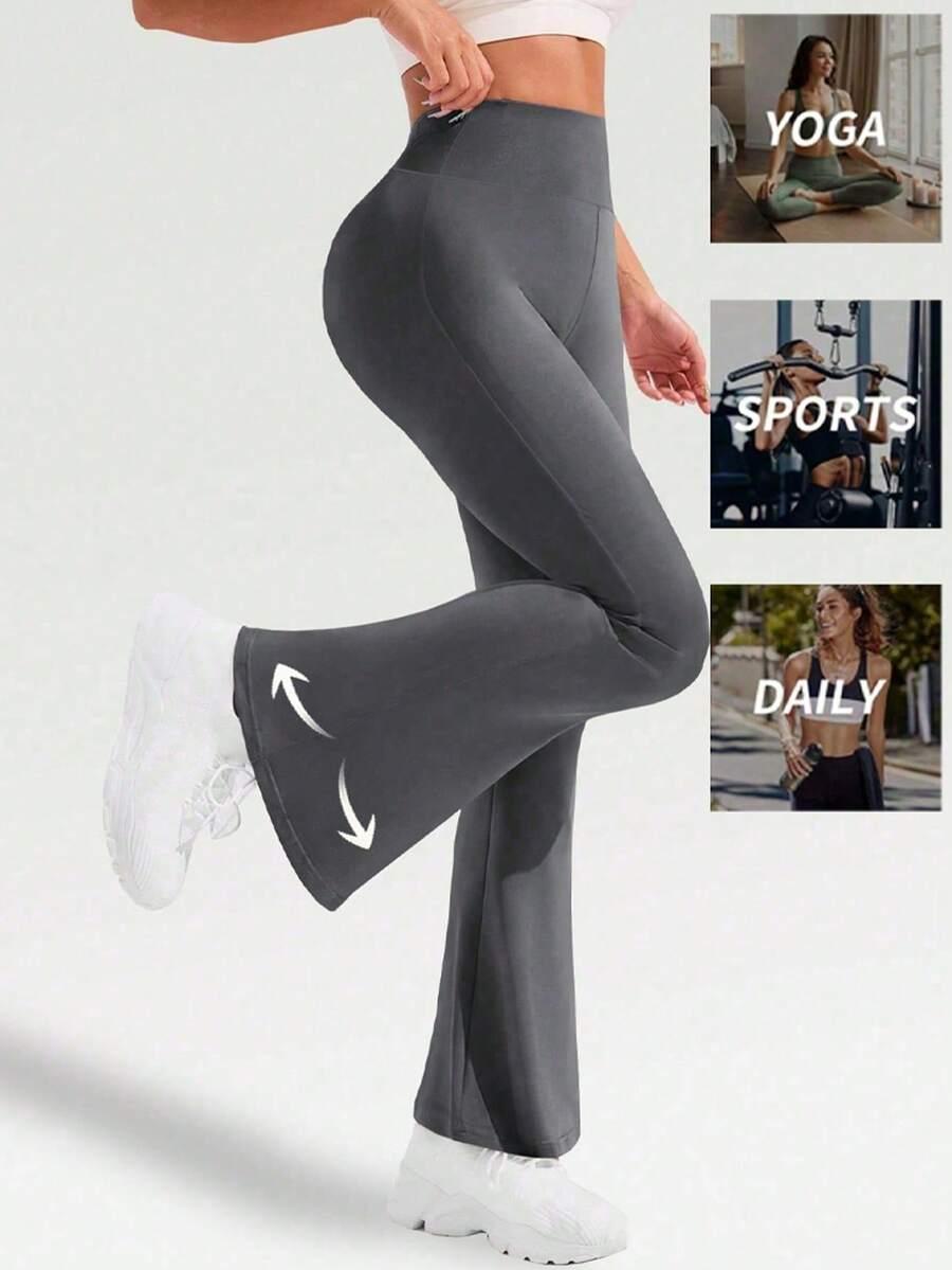 szare legginsy dzwony