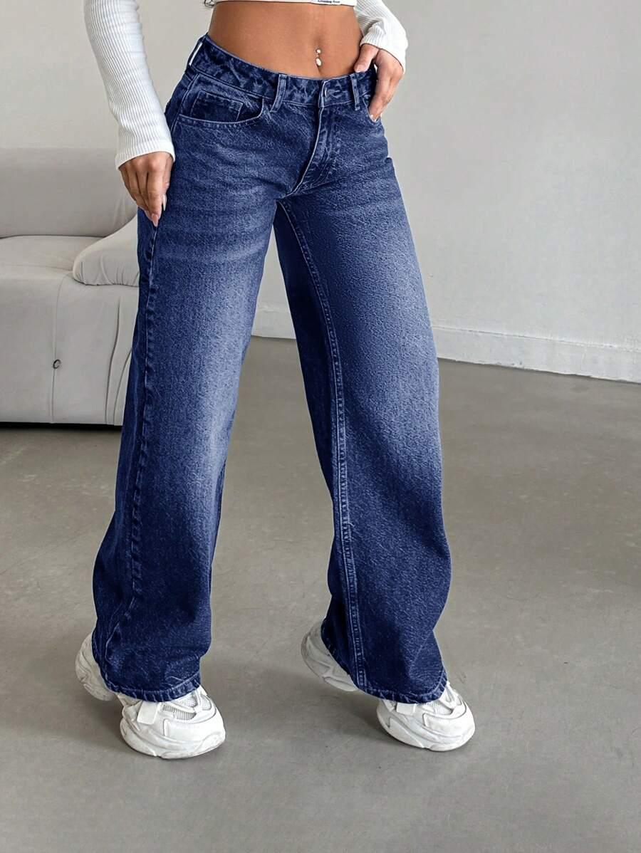 NIEBIESKIE SPODNIE JEANS