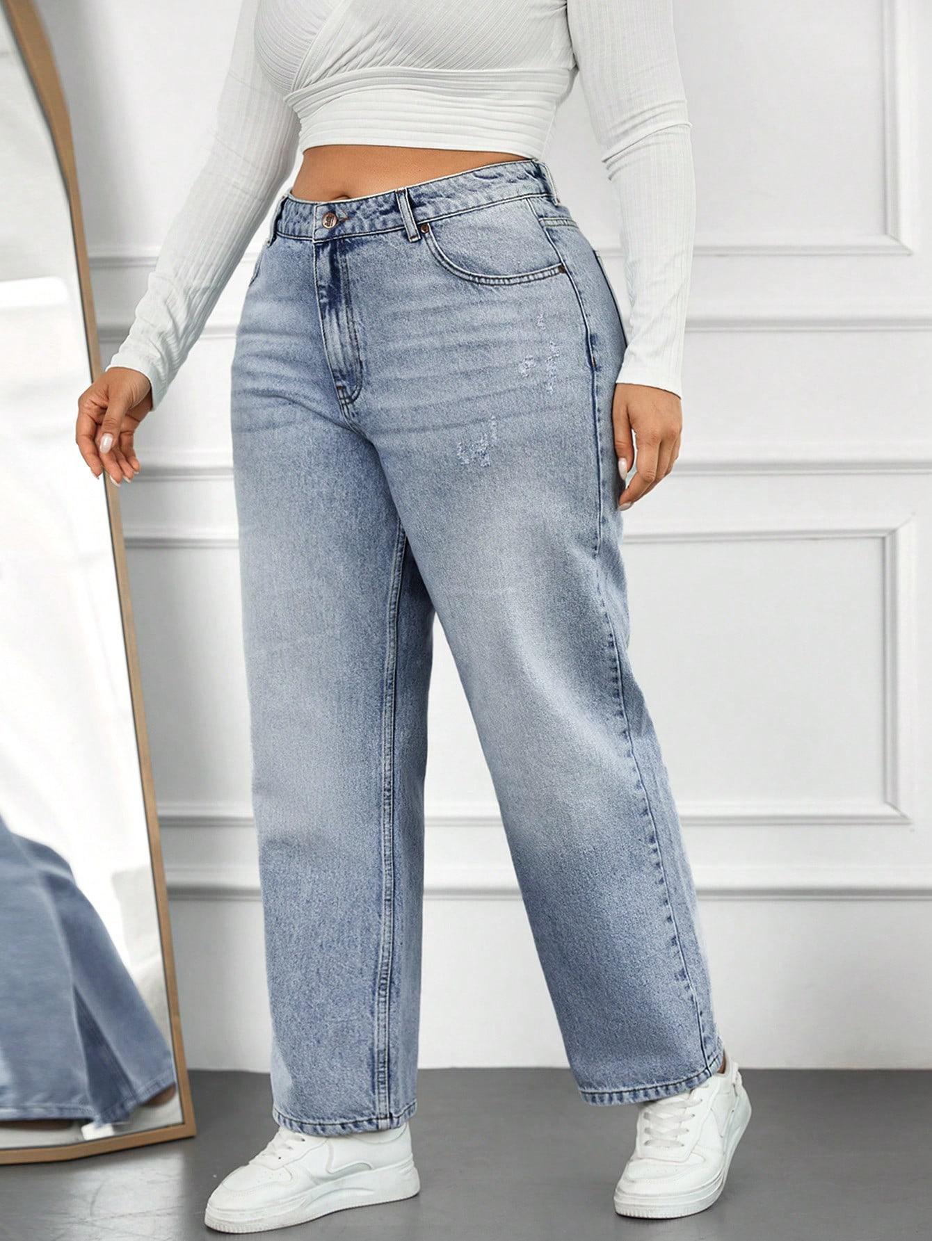 NIEBIESKIE SPODNIE JEANS