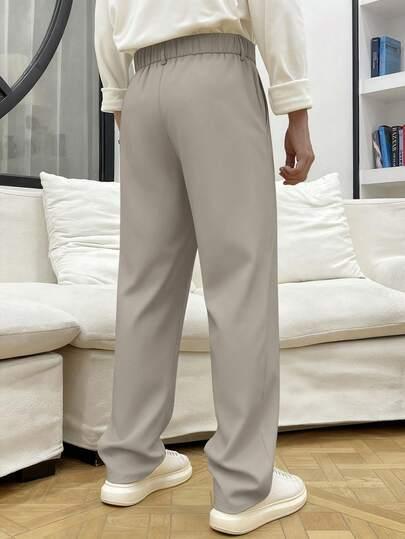 szare spodnie casual