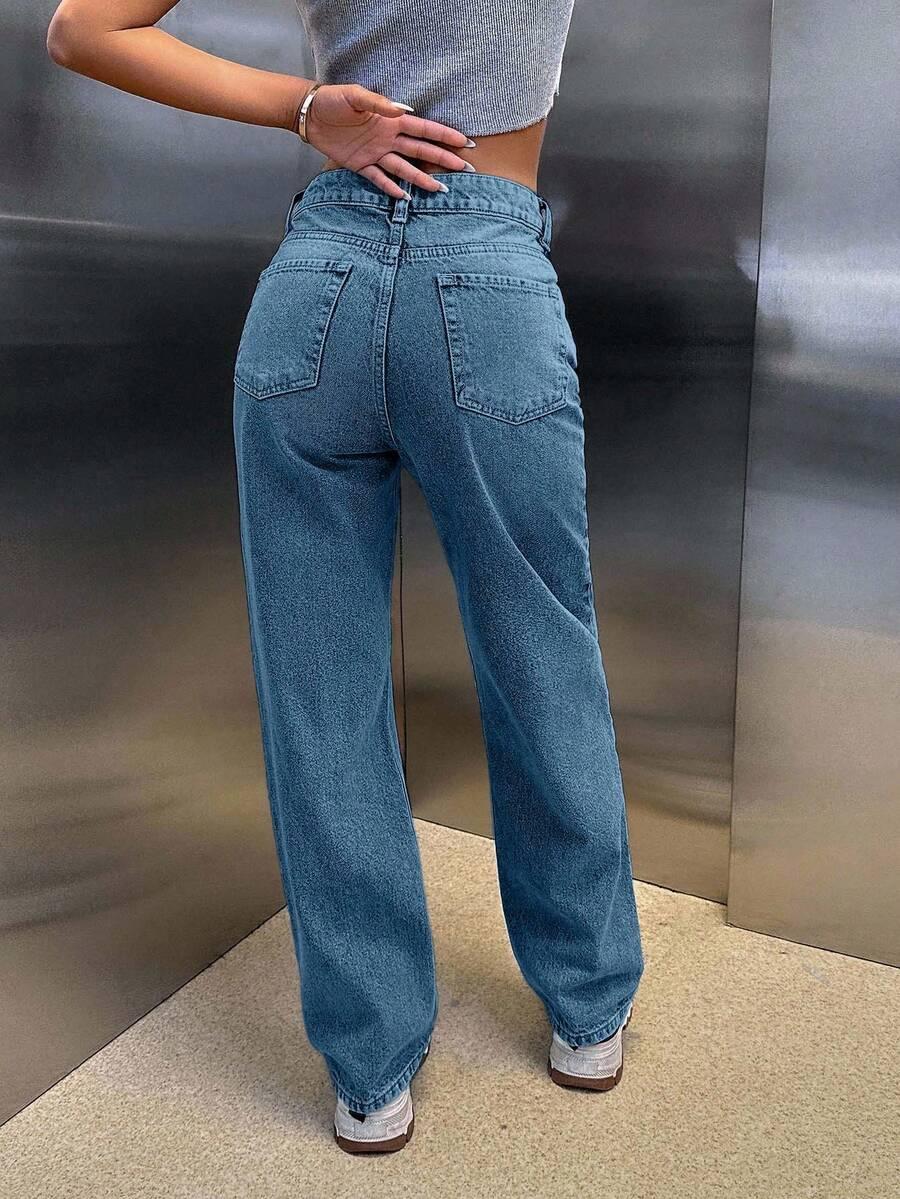 NIEBIESKIE SPODNIE JEANS