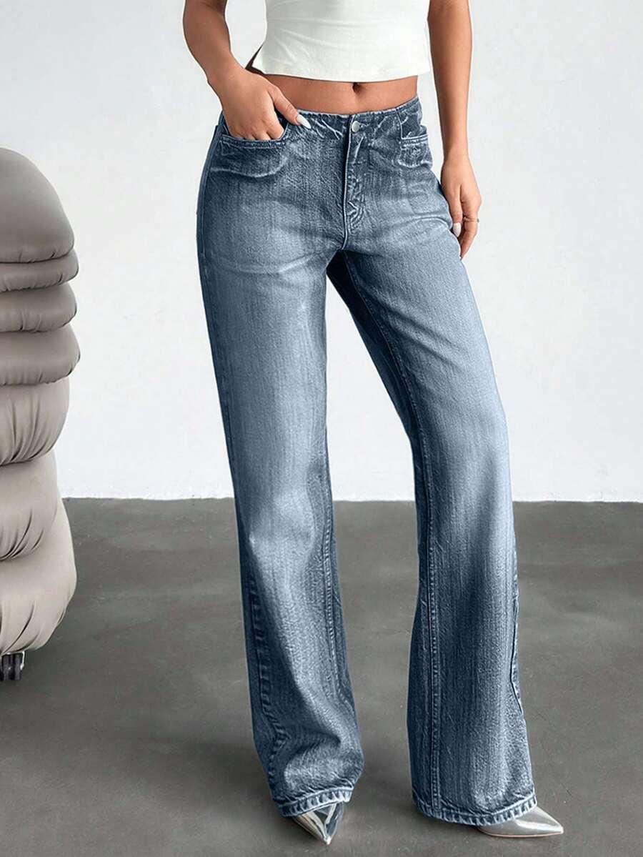 NIEBIESKIE SPODNIE JEANS