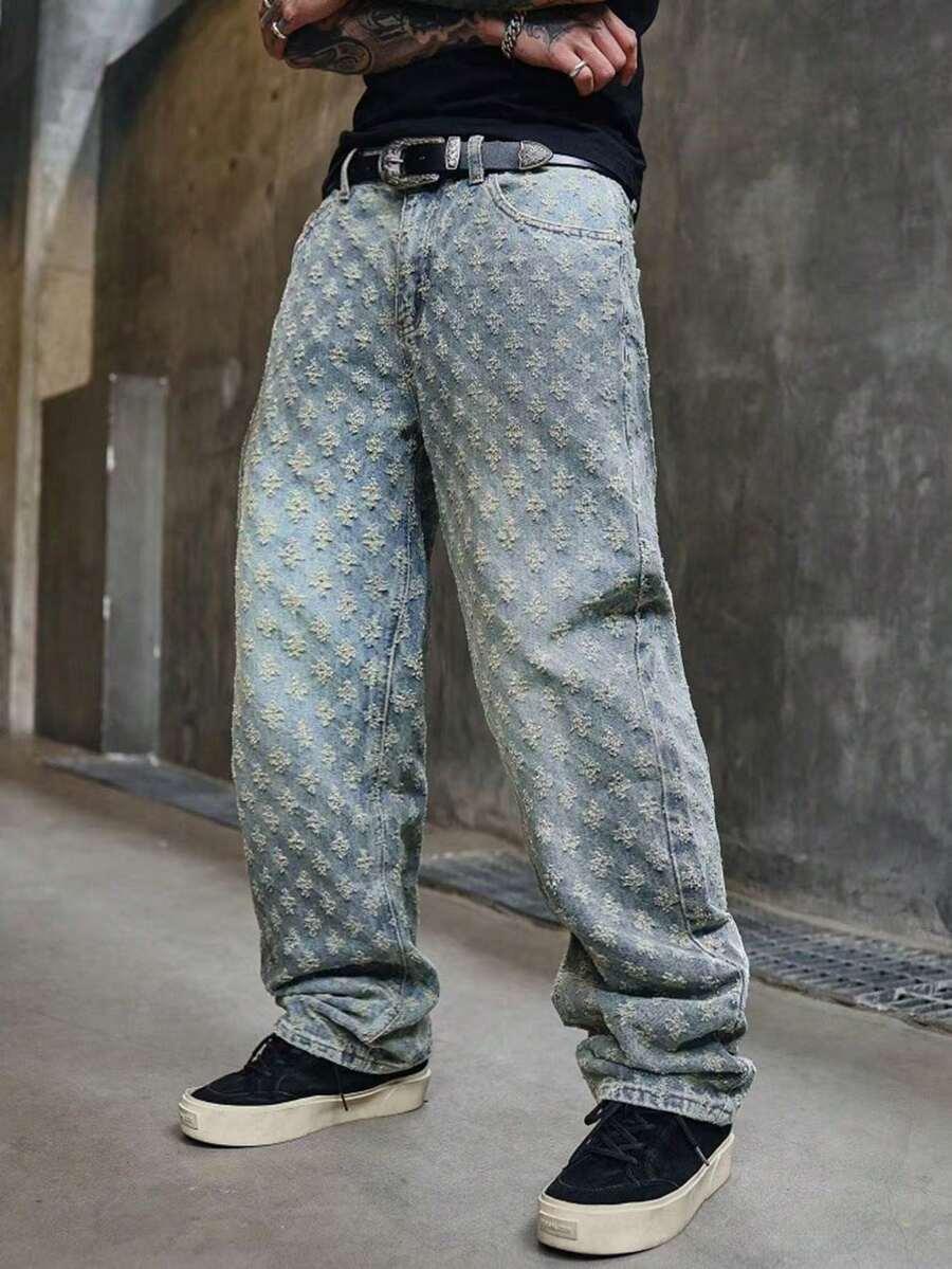  niebieskie spodnie jeans 