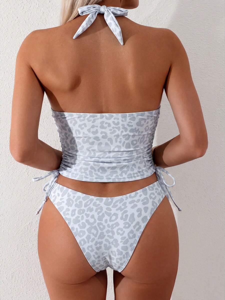 DWUCZĘŚCIOWY STRÓJ KĄPIELOWY tankini animal print