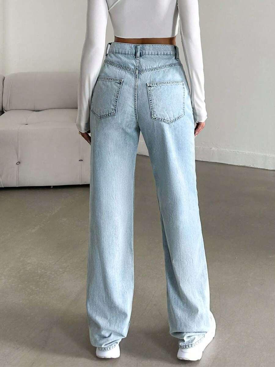 NIEBIESKIE SPODNIE JEANS 