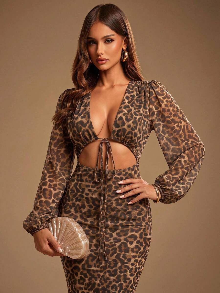 maxi sukienka animal print