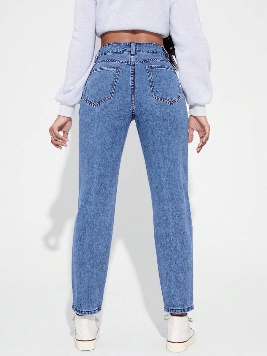 SPODNIE MOM JEANS
