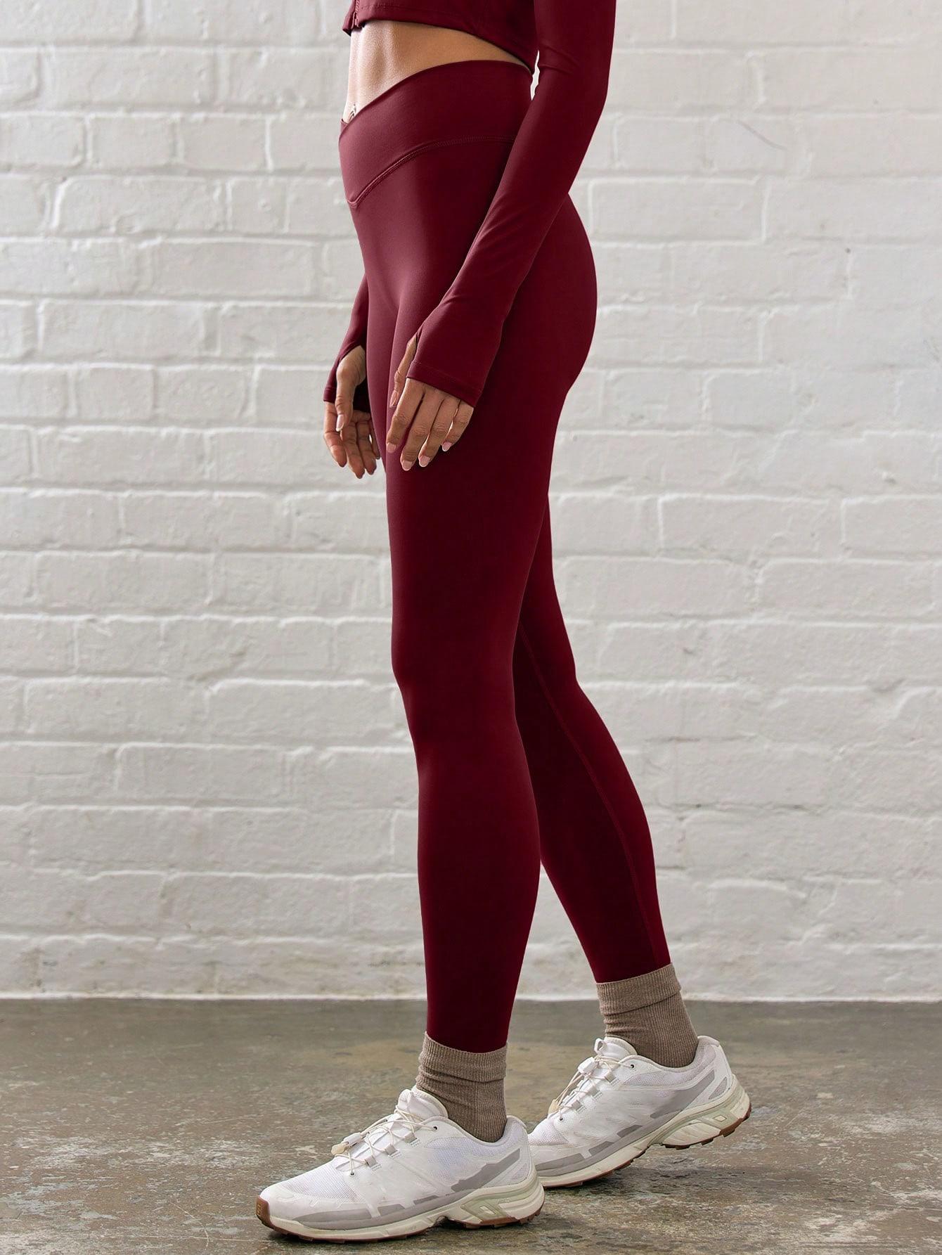 BORDOWE LEGGINSY WYSOKI STAN