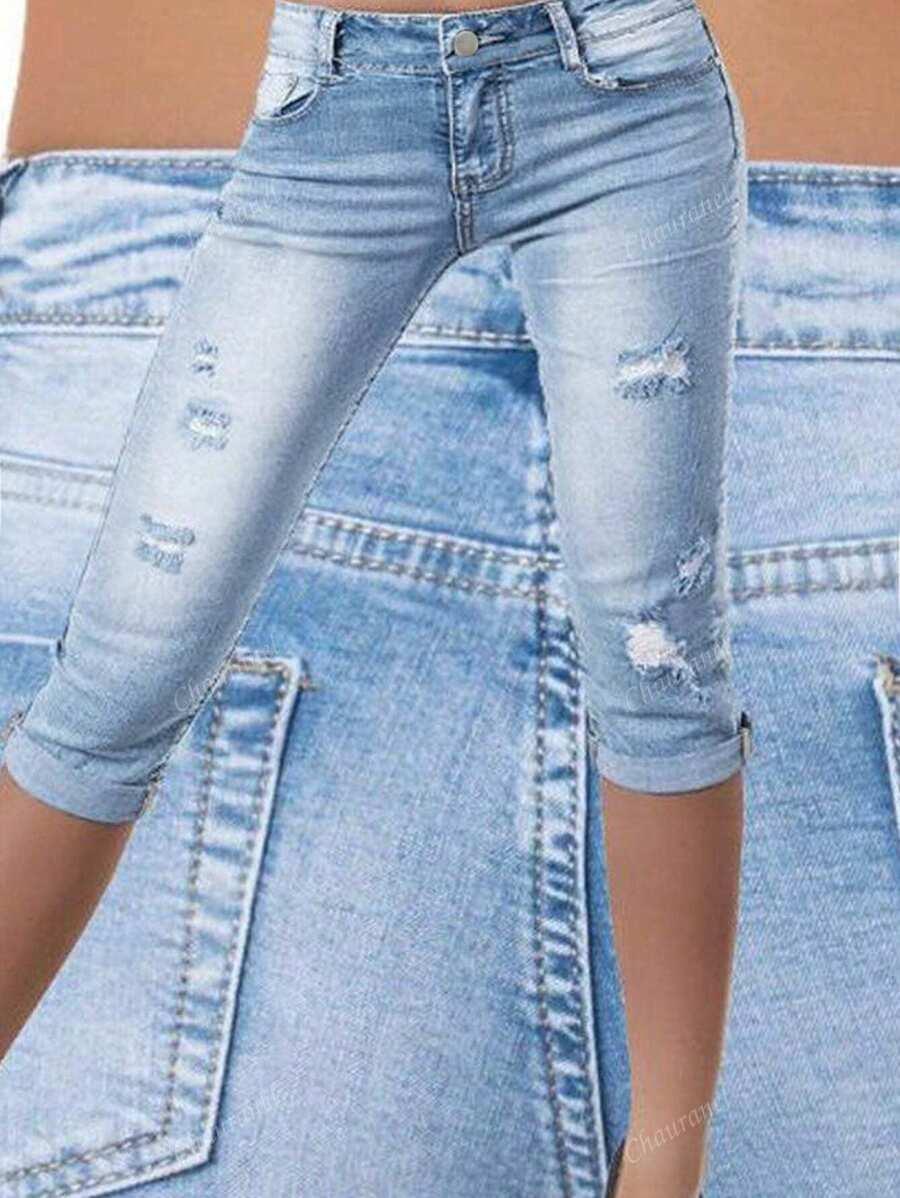NIEBIESKIE SPODENKI JEANS