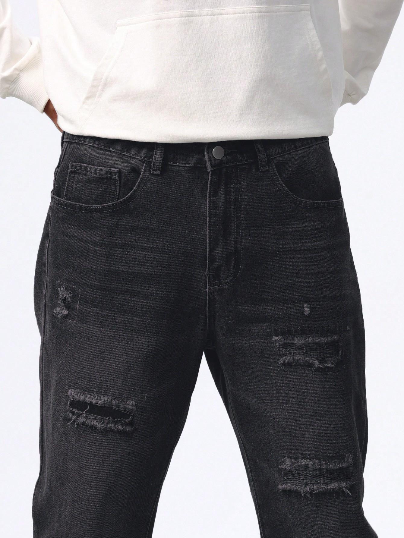 czarne jeansy casual