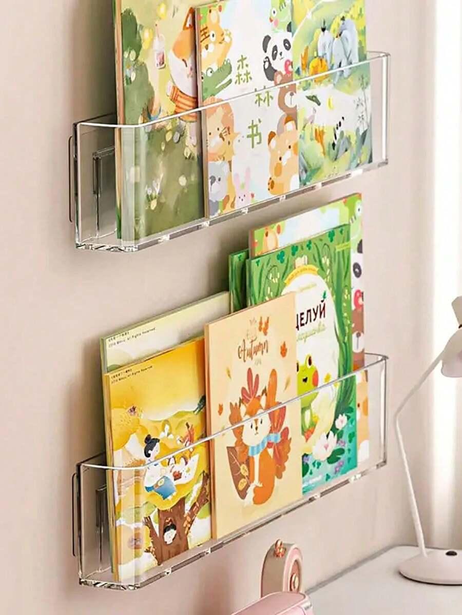 przezroczysta półka ścienna 2-pack